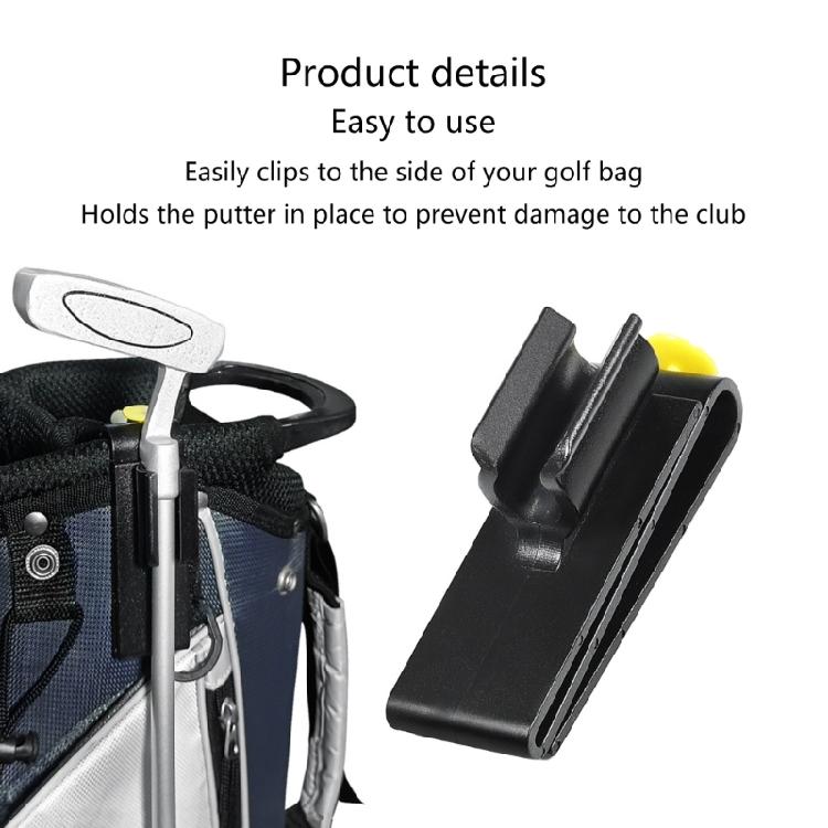 Golf Putter Clamp Club Holder Putting Golf Bag Clip On Putter Golf Putter Clip