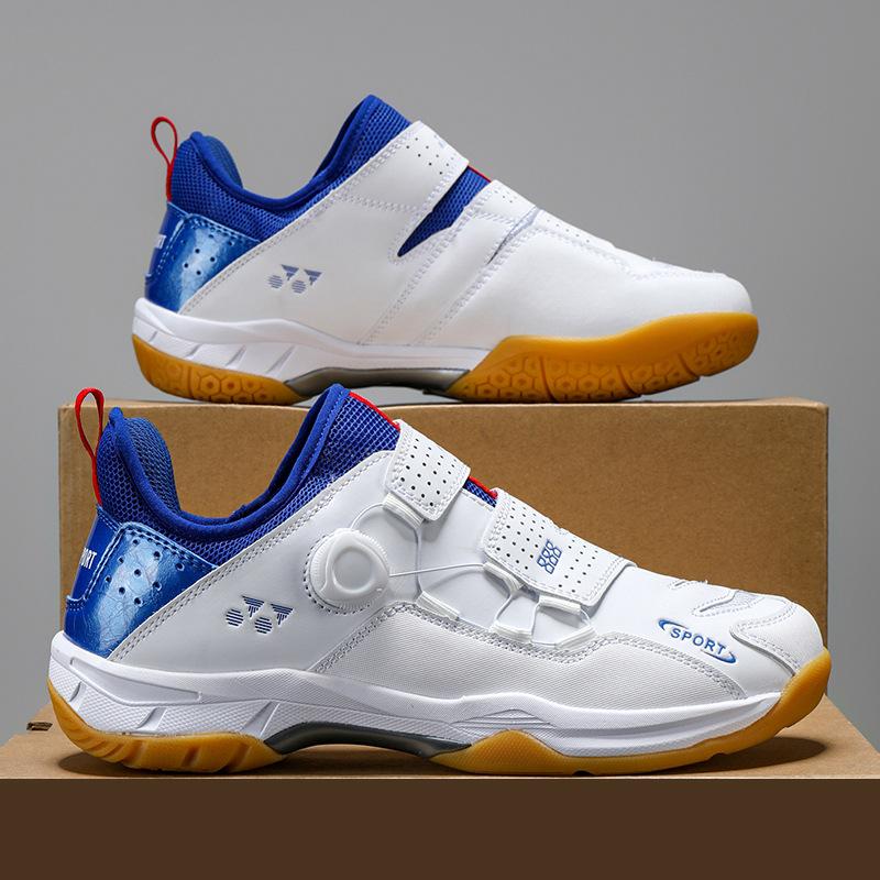 Badminton shoes New professional competition shoes, light and breathable double rotating buckle high-quality sports shoes