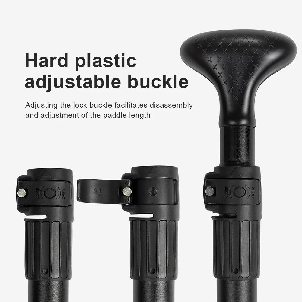 3-Piece One Way Paddle Adjustable Length Double Head Paddle Aluminum Alloy Detachable SUP Paddle for Outdoor Water Sports