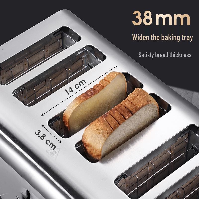 2024 Automatic Commercial 6-Slice Toaster Oven for Home - Perfect for Heating Roujiamo Sandwiches