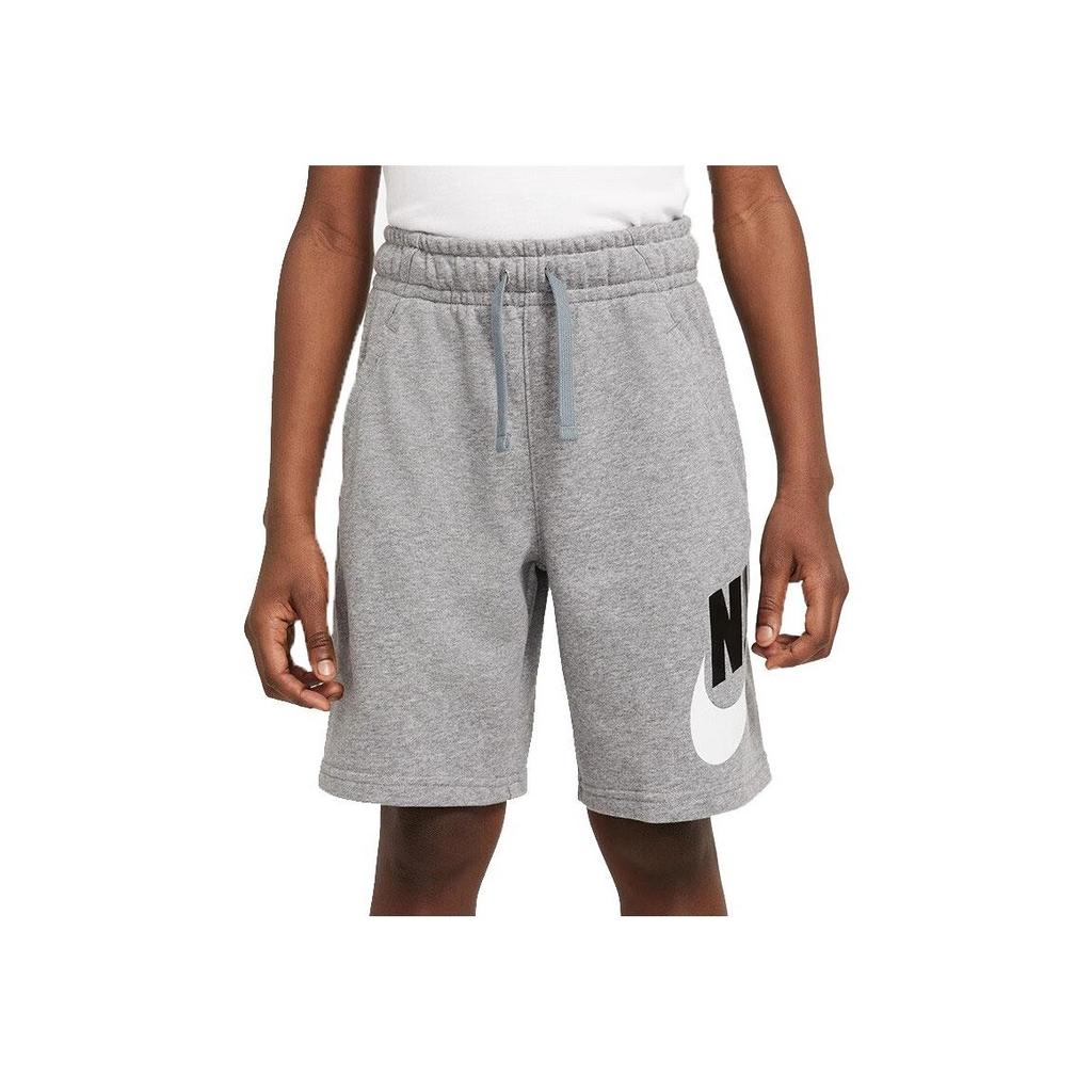 Nike Logo Print Lace-Up Sports Training Casual Shorts Kids shorts Gray CK0509-091