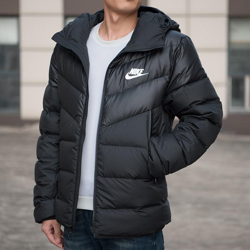 New Nike Sportswear Down Fill Men's Sports Hooded Down Jacket Black CU0226-010