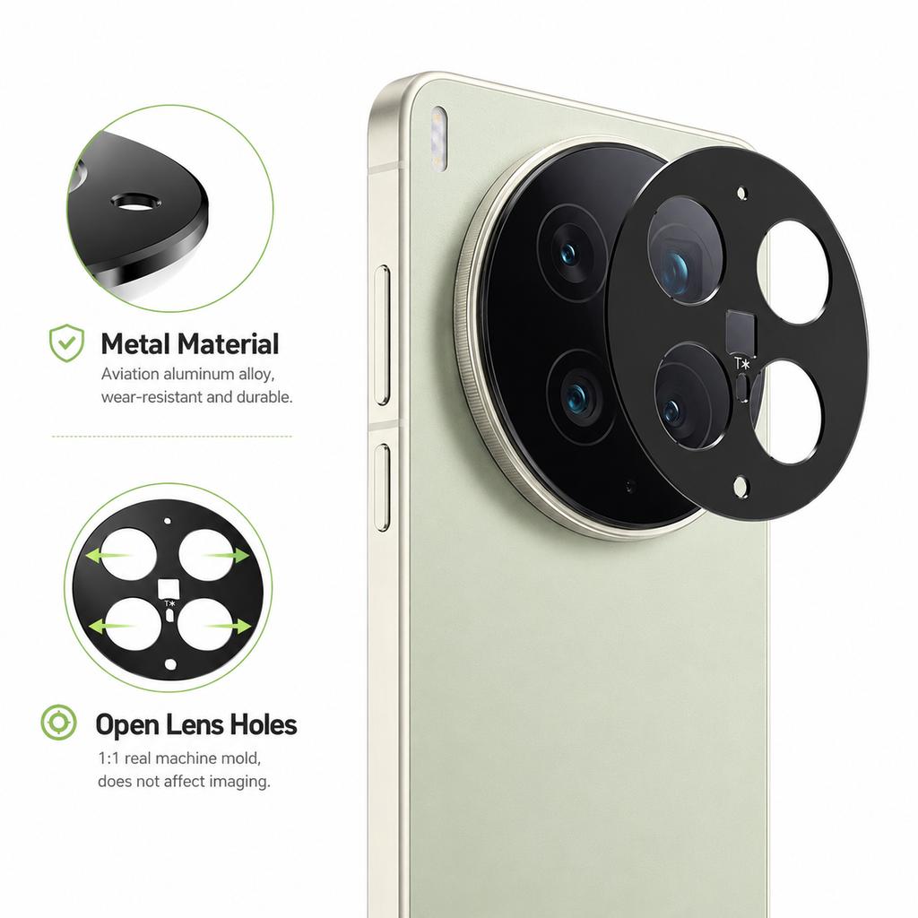 Anello Metallico per Fotocamera per Vivo X300 Ultra X300S X200 Pro Mini X100 5G IMAK Protezione Lente