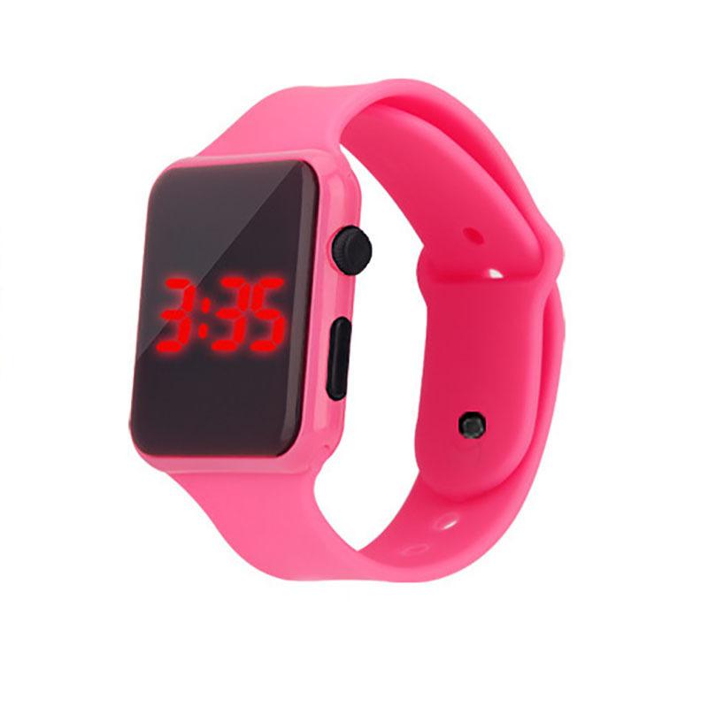 Korean Trendy ING Style Personalized LED Digital Watch, Internet-famous Square Mirror Student Sports Electronic Watch