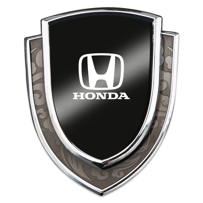 

Car Metal Shield Emblem Car Side Fender Body Trunk Badge Sticker For Honda Fit Civic Accord 7 8 9 10 Pilot City Jazz CRV HRV чёрный