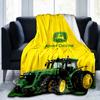 John Deere Logo Design Decke Geeignet für Sofas, Betten, Büros und Camping - Perfektes Geschenk für Halloween Weihnachten