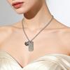 Simple Yet Elegant Silver Chain Necklace Decoration With A Delicate Fruit Shaped Charm