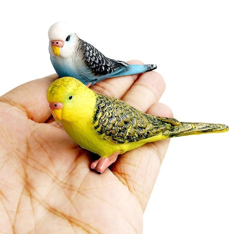 1PC Simulation Forest Parrot Mini Animal Model Miniature Landscape Ornament Dollhouse Decorations