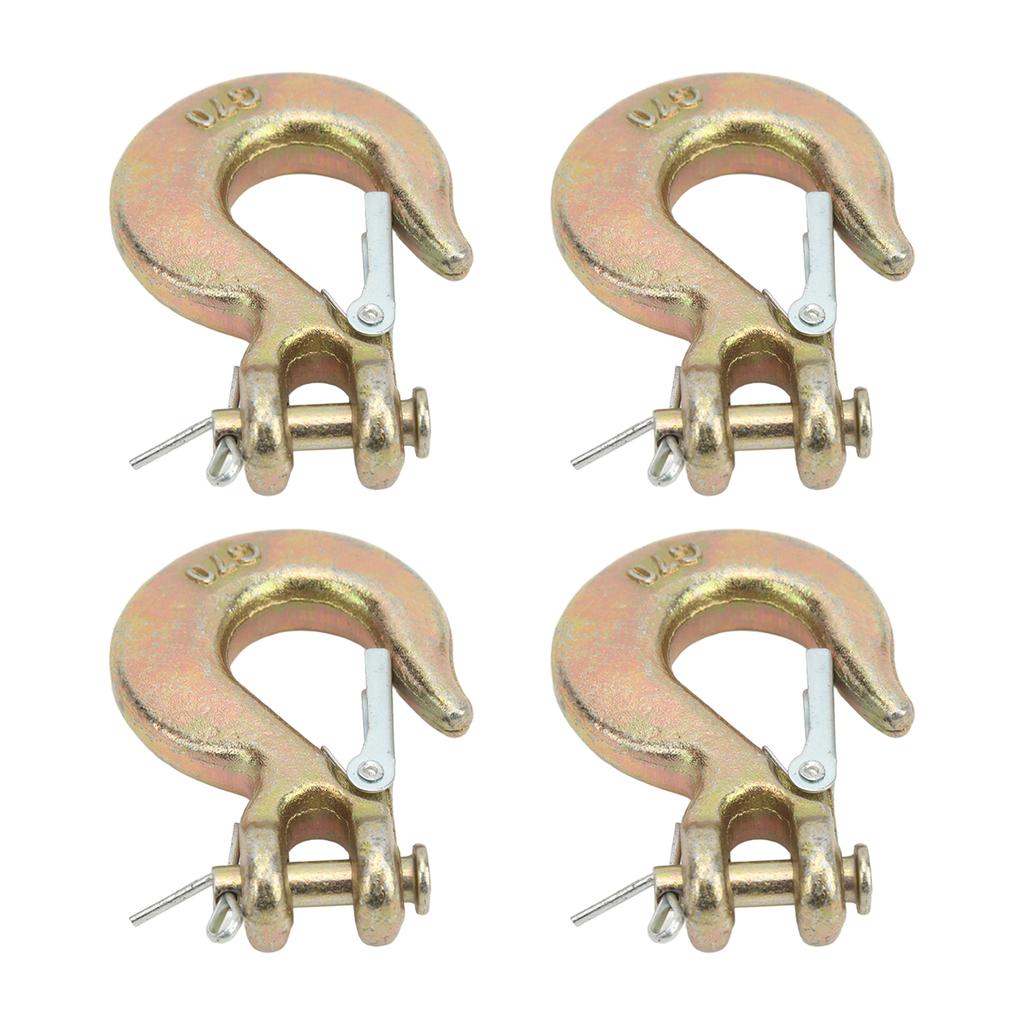 4 Pcs Clevis Slip Hook 1 4in 2750lbs Capacity Heavy Duty Forged Steel Grab Hook for Lifting