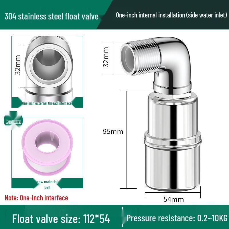 304 Stainless Steel Fully Automatic Water Level Control Float Valve Shut-off Switch
