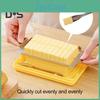 Butter Box Plastic Slicer Butter Cutter Dish With Transparent Lid For Counter Top Refrigerated Butter Container Diy Baking Butter Dish Box With