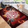 Custom Text Printed Rug Nottingham Forest FC Non Slip Floor Carpet For Home Room Decor