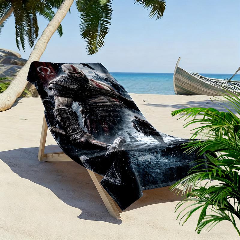 Class Game Print Beach Towel, Large Soft Quick Dry Towel for Beach Camping Swimming