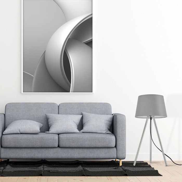 Lampe de table décorative 1xE27 23W IP20 – Gris