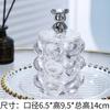 Acrylic Cover Glass Storage Jar Ornaments Transparent Floss Box Storage Bottle Cotton Swabs Storage Ornaments Home Decoration
