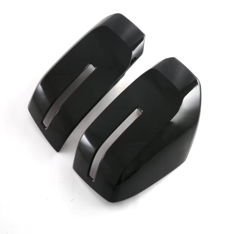 For Mitsubishi Triton /L200 2024 ABS Carbon Fiber Look Side Door Mirror Rear View Rearview Trim Car Cover external Accessories