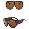 UV400 Protection Square Sunglasses Tea Color Driving Shades Big Frame Sunglasses  Sports Activities
