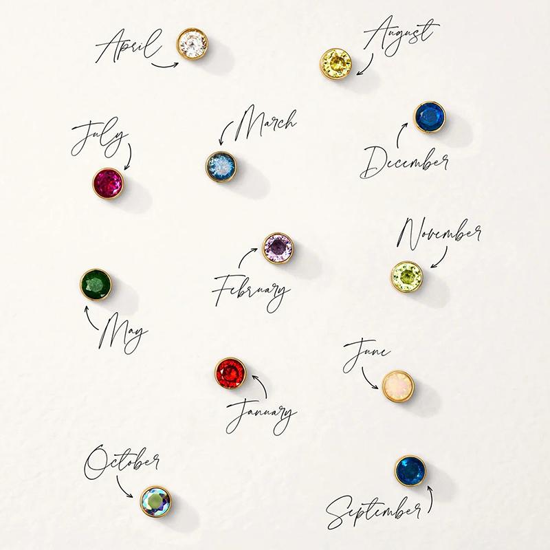 Love Glass Box Pendant Diy Necklace Birthday Month Gemstone Light Luxury Versatile  Jewelry Gift