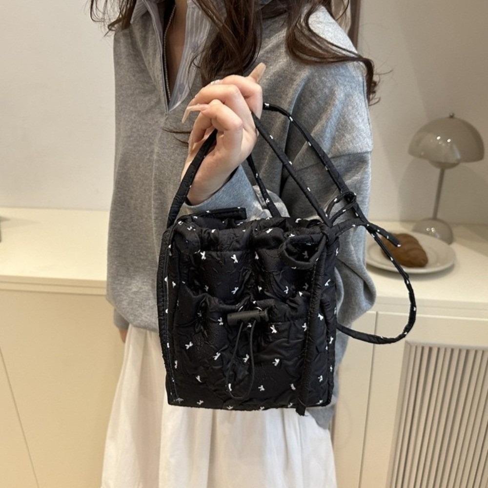 Versatile Women Crossbody Bag Solid Color Mobile Phone Pack Portable Bow Shoulder Bag  Outdoor