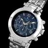 Salvatore Marra Solar Chronograph Limited Italian Brand Men's Radio-Controlled Watch, Edition, Blue,