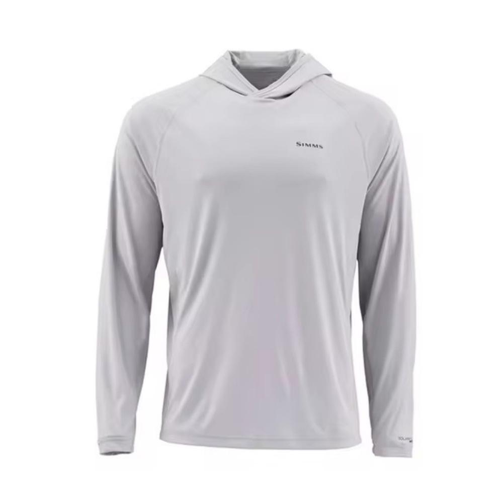 2024 New SIMMS Men's Outdoor Fishing Suit Hoodie Lightweight Sunscreen UP + 50 Long Sleeve Luya Fishing