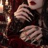 Gradient Halloween False Nails Gothic Press-on Nails Durable False Nail Patch  Party