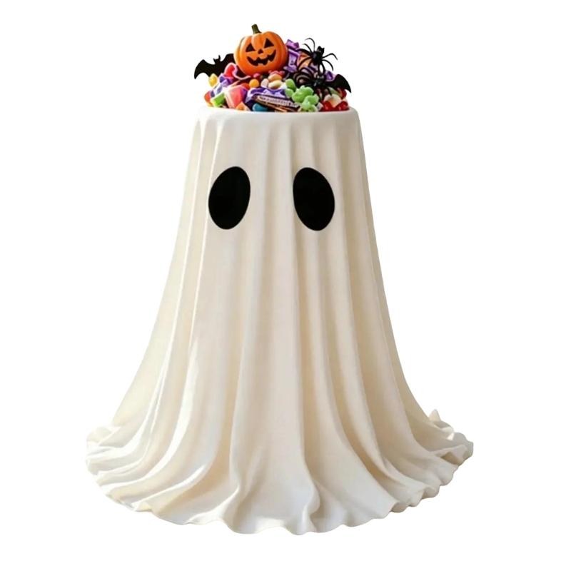 Halloween Treat Display Bowl Specters Candy Dish for Entry Tables and Party Setups, Open Top Server for Small Snacks