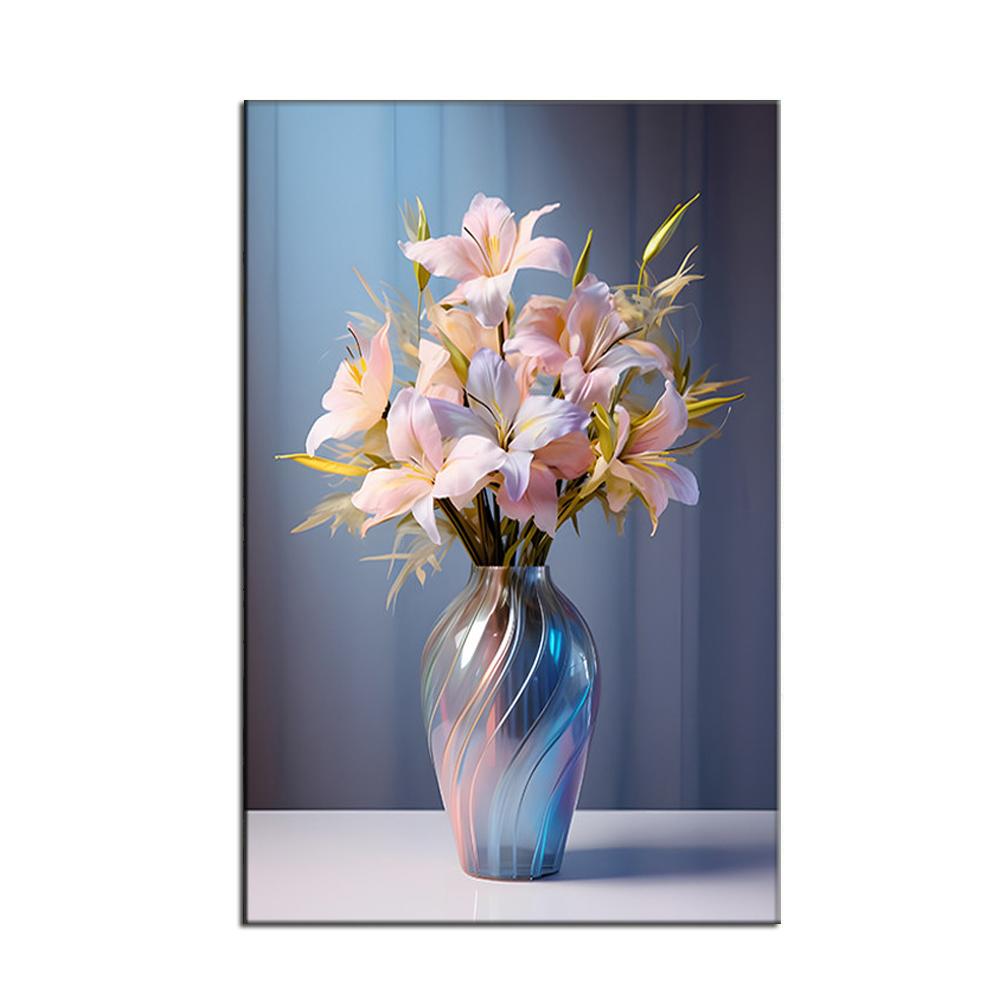 Modern Vase Canvas Painting Poster Wall Pictures Stylish Restaurant and Hotel Wall Art Canvas Paintings