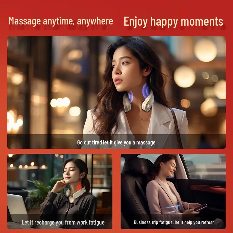 SKG Foldable Neck Massager with Heat Therapy (Wang Yibo Edition) CN plug (adapter included)