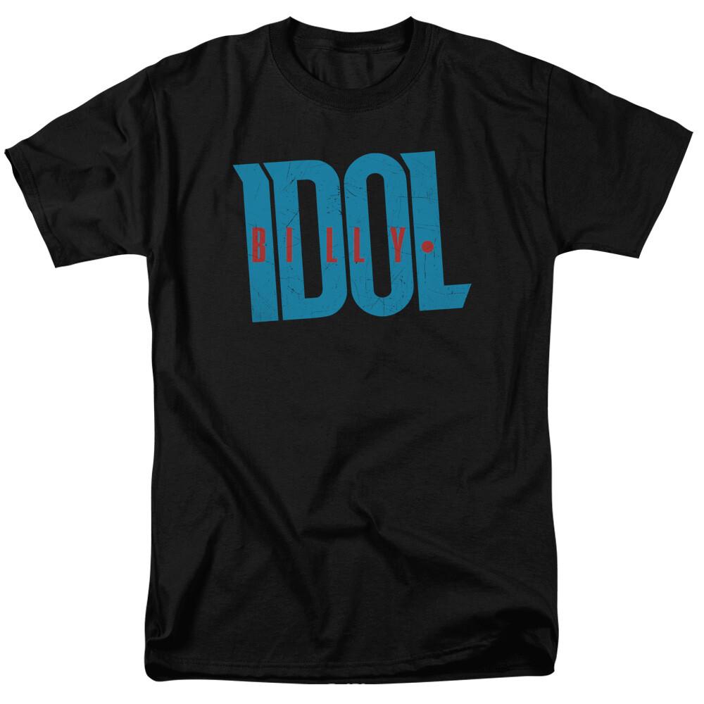 

26 Billy Idol Logo T Shirt Mens Officially Licensed Rock Band Merchandise Tee Black Unisex T-Shirt XXXXL
