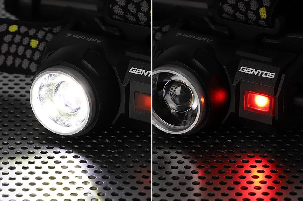 GENTOS LED USB 780 Run Rear Warning Requires Rechargeable Battery or 3 AA Batteries Astram Headlamp, Rechargeable, Lumens, 2-Hour Time, Light, (Sold