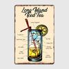 Long Island Ice Tea Rezept Metallschild Kino Küche Küchen Dekoration Poster Blechschild Poster