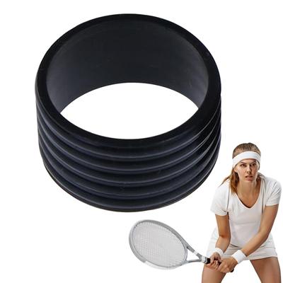 Silicone Tennis Racket Grip Ring Handle Closure Sweat-absorbing Band Fixed Stretchable Handle Tennis Accessories 1PC