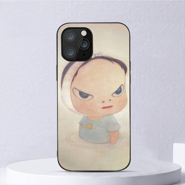 Yoshitomo Nara Art Handyhülle für Iphone 11 12 Mini 13 14 Pro Xs Max X 8 7 6s Plus 5 Se Xr Shell