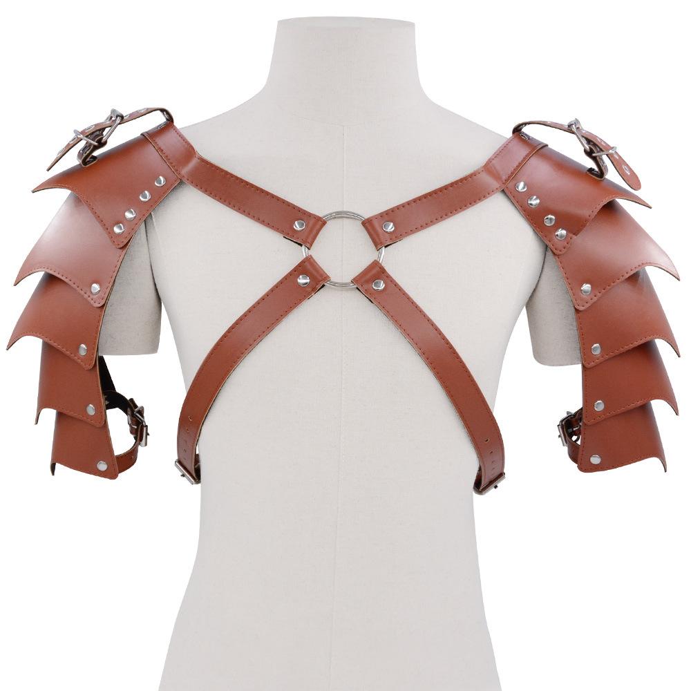 European and American Men's Leather Clothing Armor Leather Clothing Nightclub Hotel Gay Props Couple Sexy Sex Product