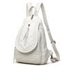 Washed Leather Backpack Literary Soft Leather Small Backpack