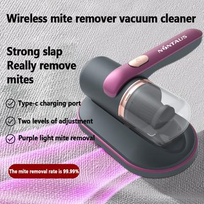 Handstaubsauger Tragbare kabellose Staubentfernungsausrüstung Home Sofa Milbenmessgerät für Matratzen mit UV-Licht