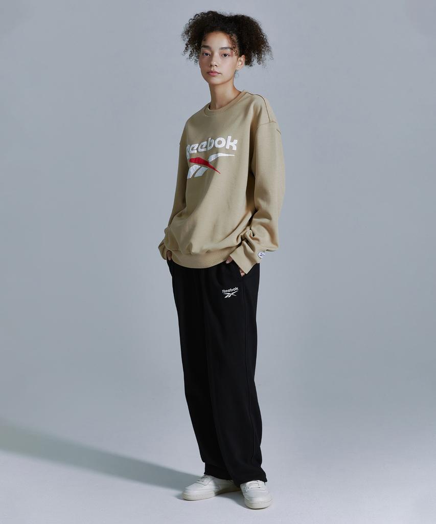 REEBOK Loose Fit Straight Sweatpants - Black