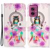 For Motorola Moto G55 5G Case Pattern Leather Wallet Phone Cover with Card Holder