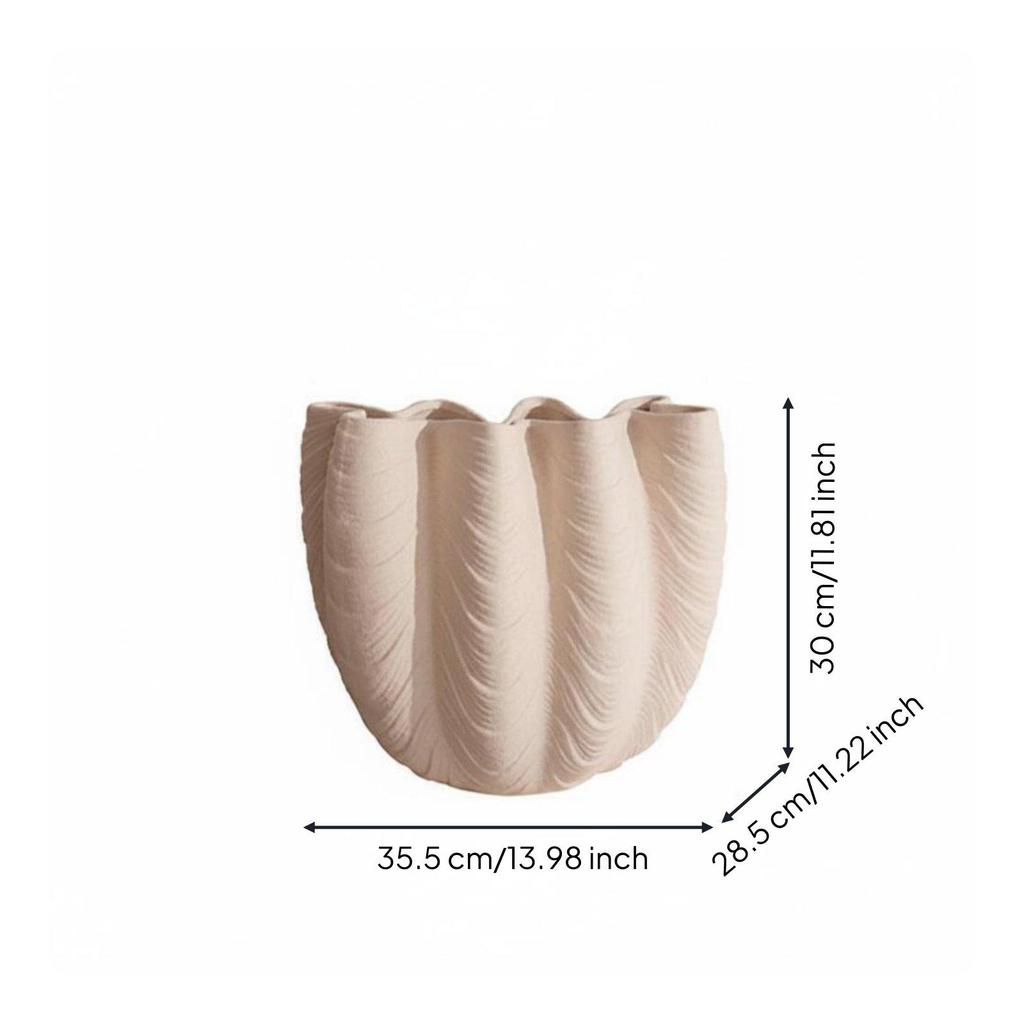 Wave Vase French Retro Design & Living Decor Item Giftable for Showroom