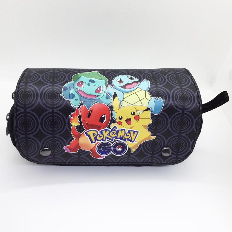 Large Capacity Pokémon Pencil Case for Students - Cartoon Anime Design