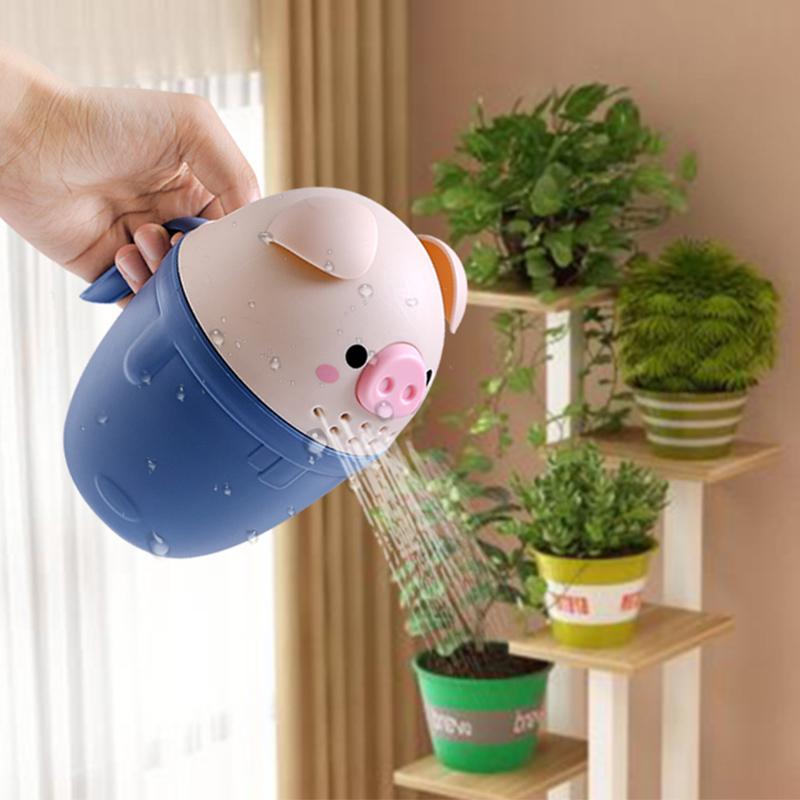 Kids Bath Tool Cartoon Pig Baby Bath Caps Cute Toddle Shampoo Cup Children Bathing Bailer Baby Shower Spoons Washing Hair Cup
