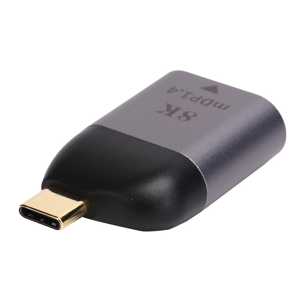 TypeC To Mini DP1.4 Adapter Aluminum Alloy Portable 8K Converter Electronic Components