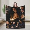 Soft Warm Blanket Decorative The Vampire Diaries Bedding Throws  Flannel Bedspread For Couch Bed Pattern Sofa Bed Cover