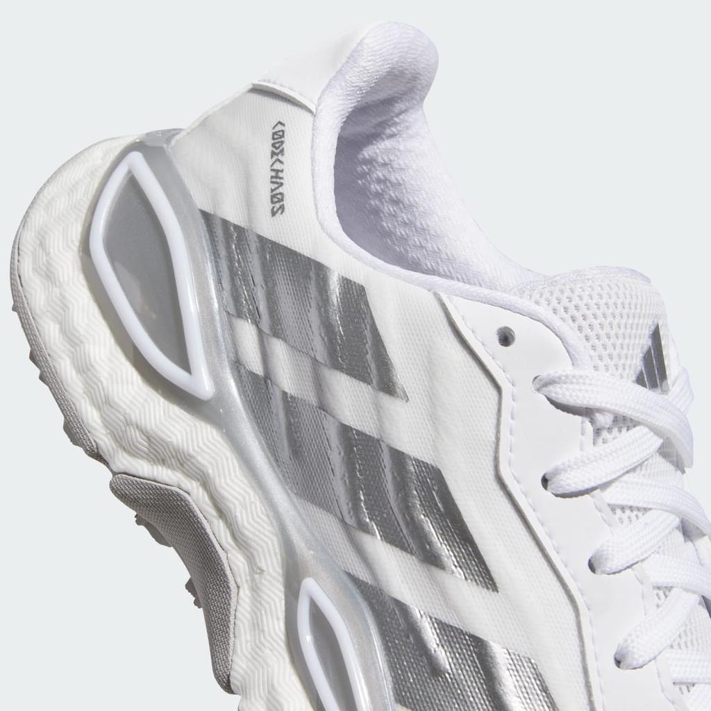 adidas WOMEN'S CODECHAOS 27 SPIKELESS GOLF KI1389 Women's Performance Sports Shoes Cloud White / Silver Metallic / Grey Two