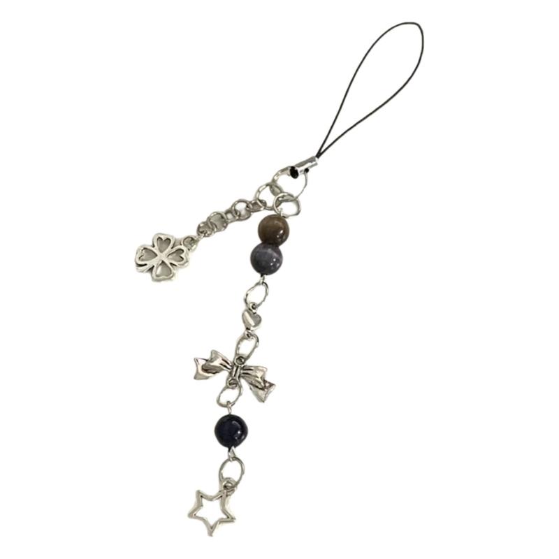 Portable Beaded Accessory Handmade Keychain Sturdy Materials Lovely Gift for Sister Best Friend Birthday