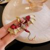 Accessories Retro Drip Oil Zodiac Dragon Feilong Brooch Men'S Suit Coat Pin