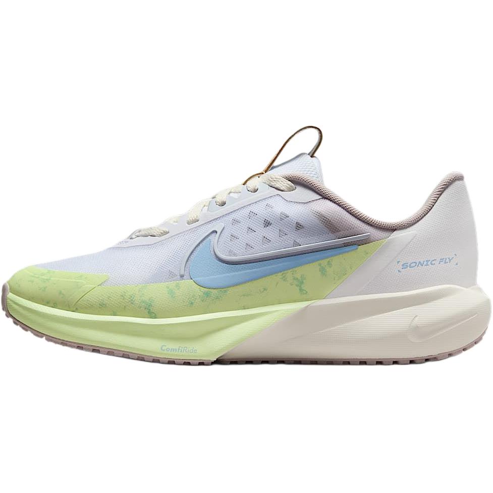 

Nike Sonic Fly GS White Psychic Blue Fluorescent Kids Sneakers Cream Sail Fluorescent-Yellow IB8886-141 36.5
