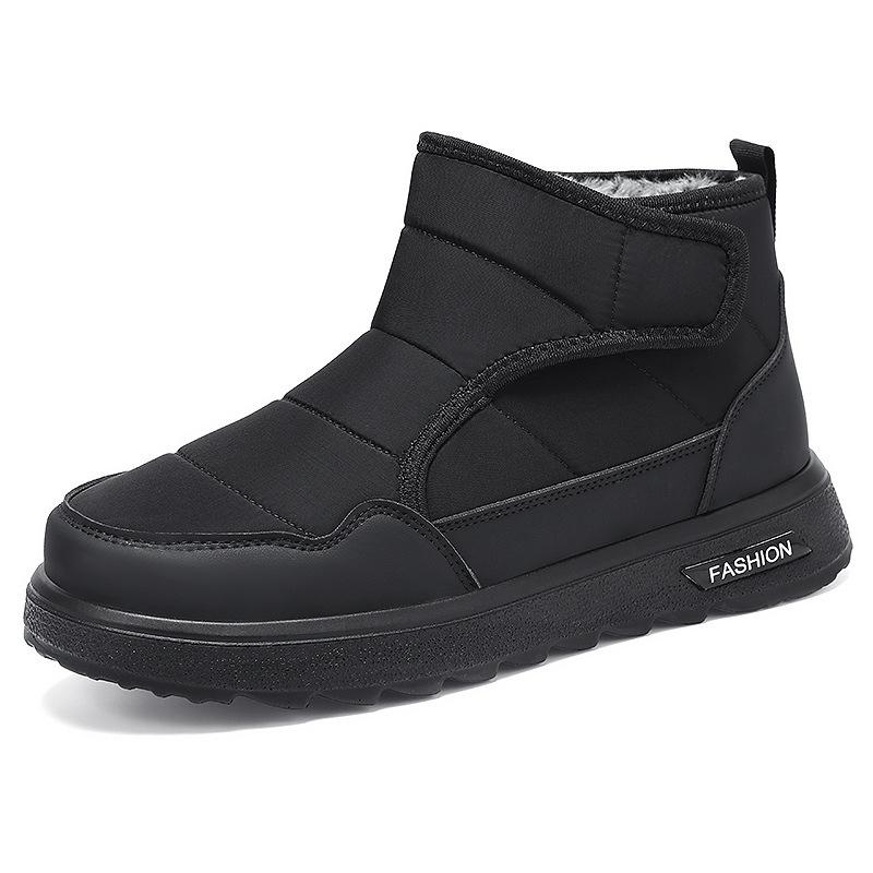 Men's padded lining soft thick sole heightened outdoor thickened warm lightweight comfortable stirrup ground cotton shoes snow boots cotton shoes
