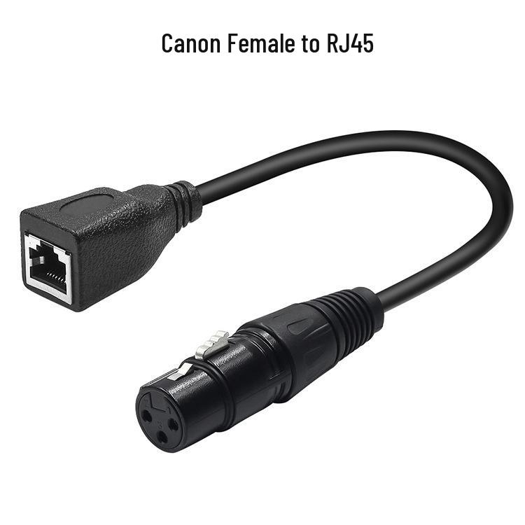 XLR to RJ45 Male/Female Converter for DMX512 Stage Lighting Signal Extension